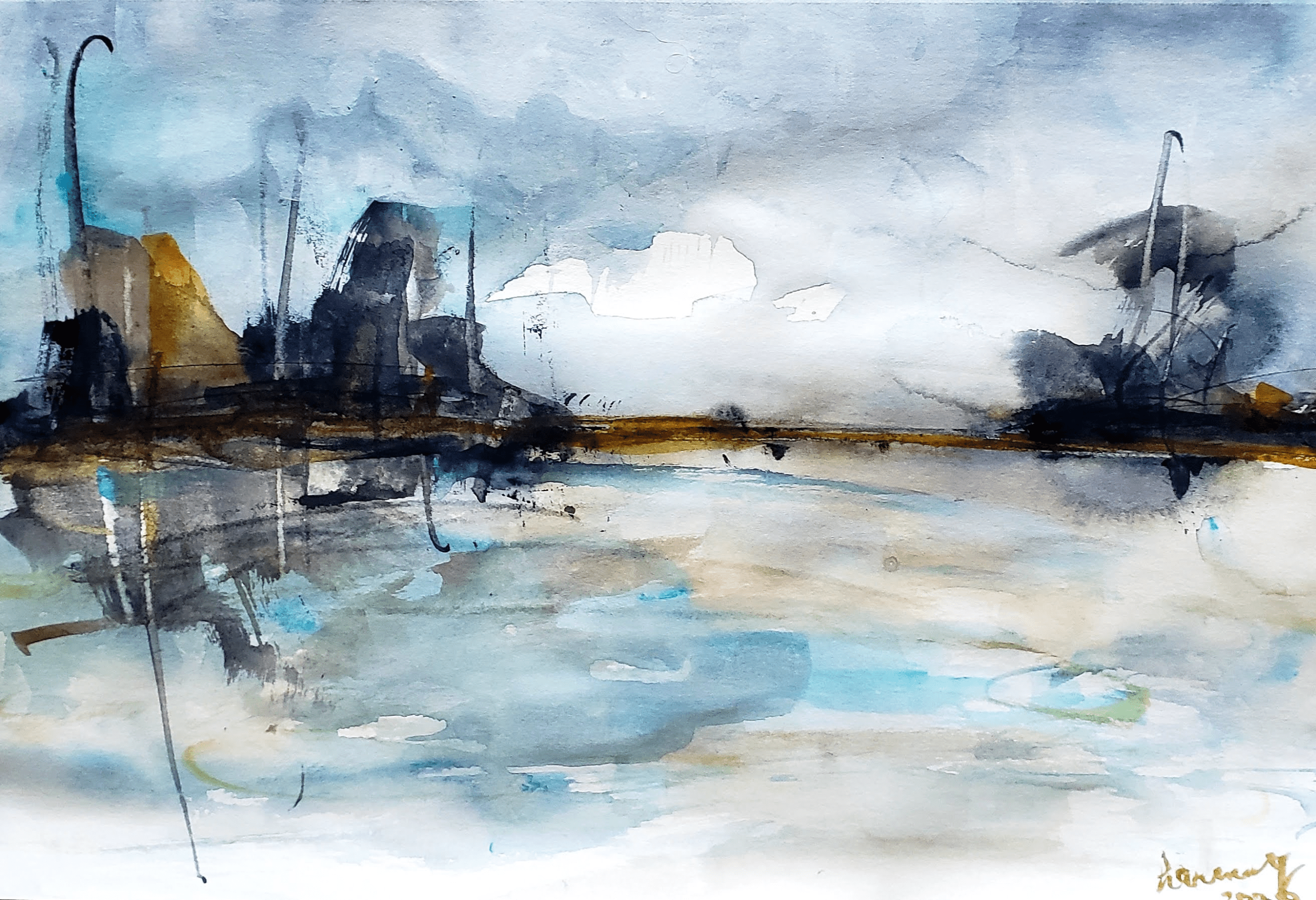 watercolor on paper harmony thiessen art