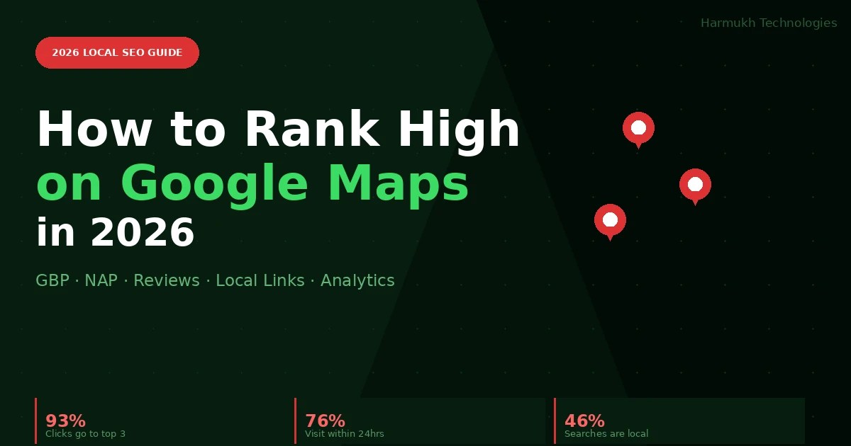 How To Rank High On Google Maps In 2026 The Complete Guide Thumbnail Google Maps Ranking 2026.webp
