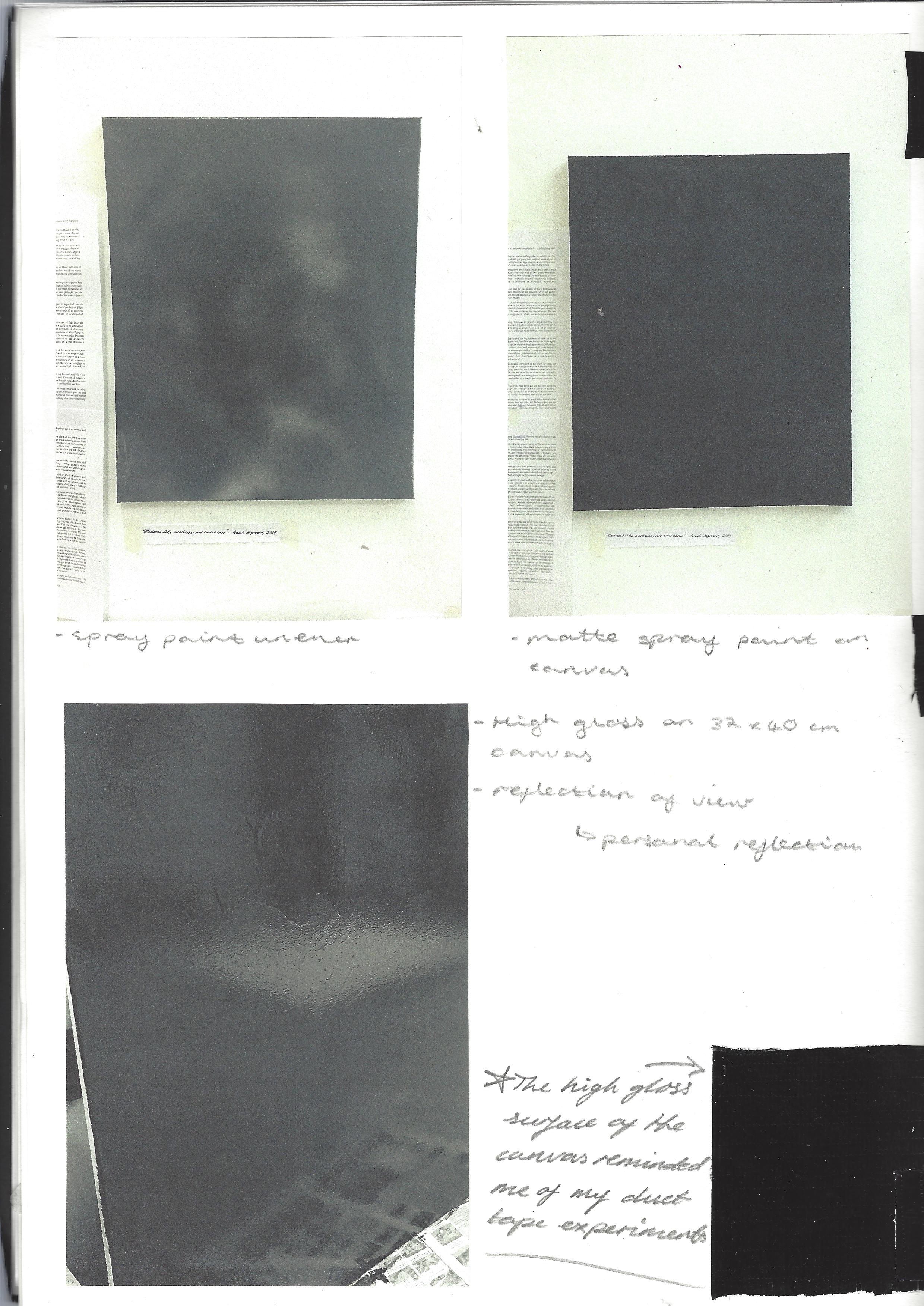 Looking at different paint finishes.