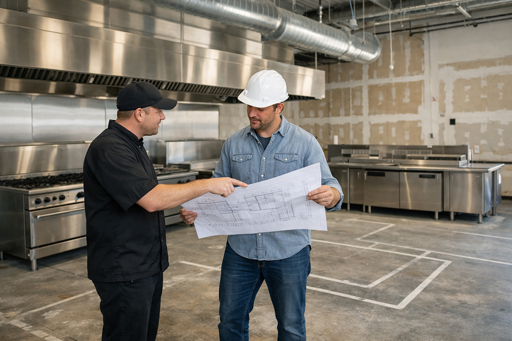 Menu-Driven Kitchen Layout and Operational Workflow Setup