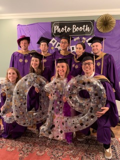 Suzie with some of her classmates at a party at our house