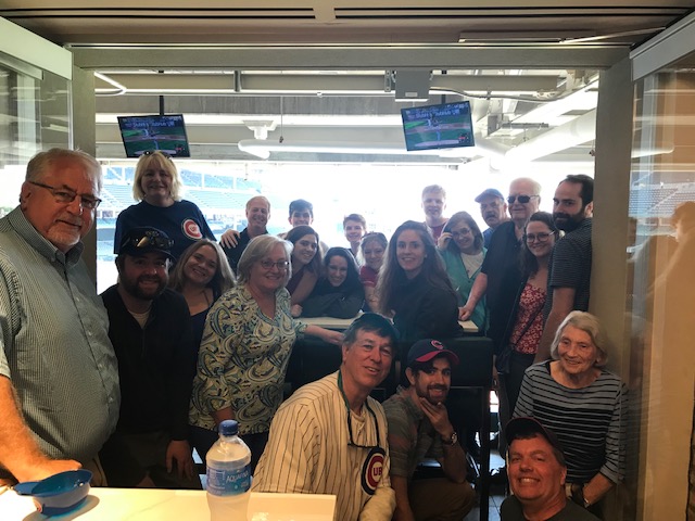 Here’s the entire gang at Wrigley!!