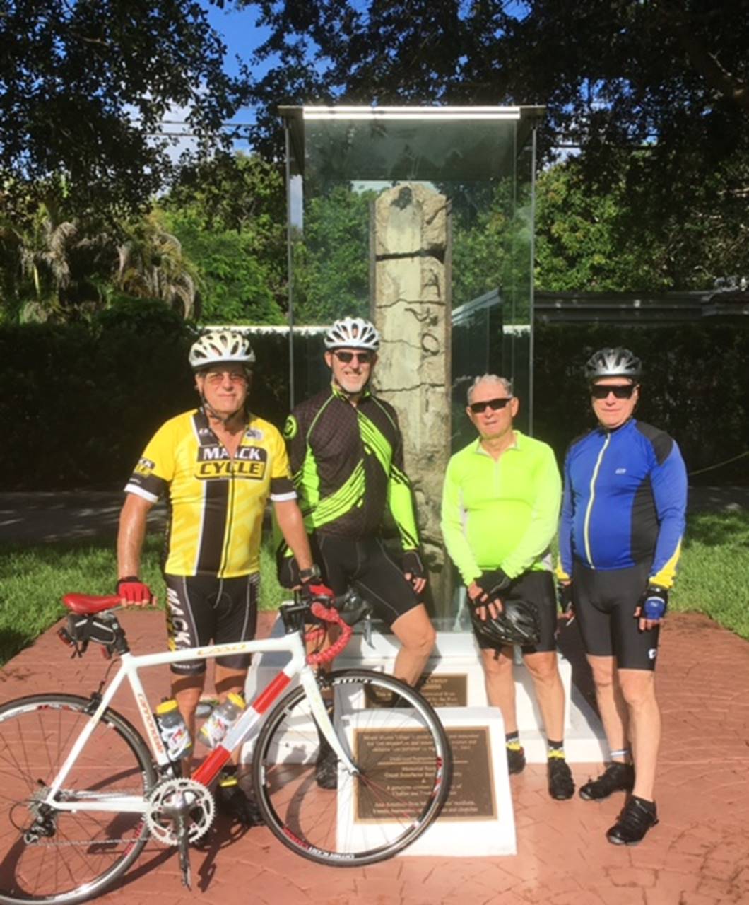 Harry Gottlieb, Stephen Linn, Alfred Feingold and Gary Simon Miami Shores 9/11 Memorial
