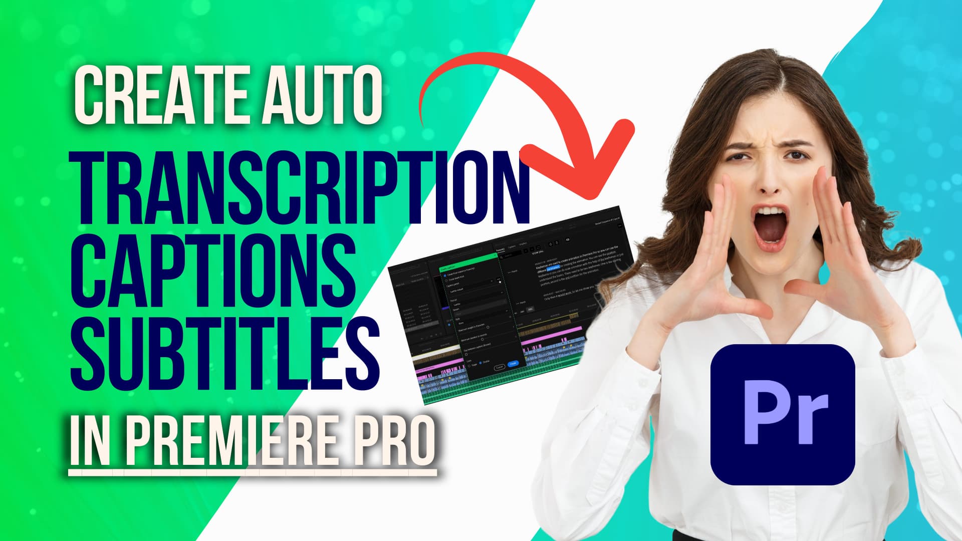 Auto Transcription-Caption-Subtitle-Premiere Pro Masterclass