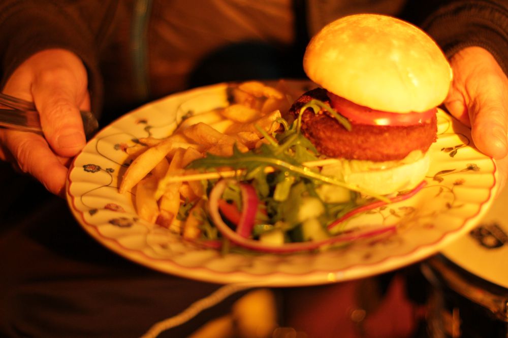 Gwen's vegan burger