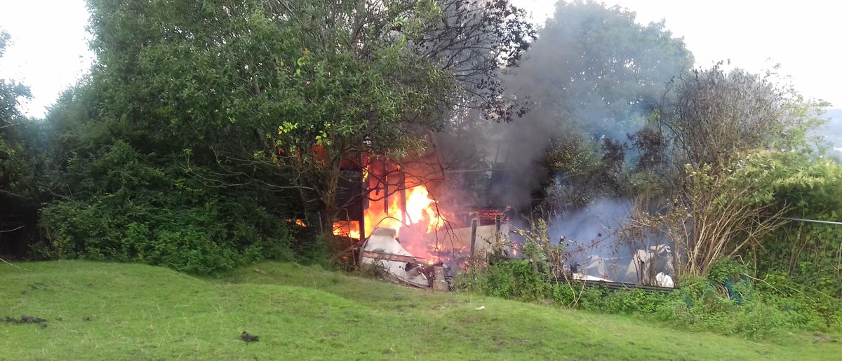 Fire on the hillside
