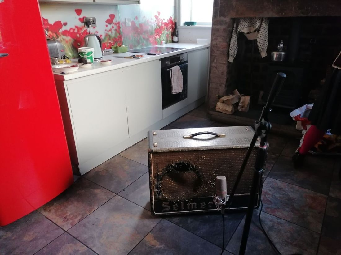 Kitchen as recording studio extension