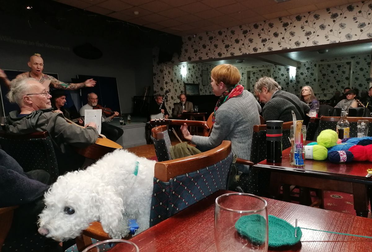 Crochet night at Stacksteads WMC