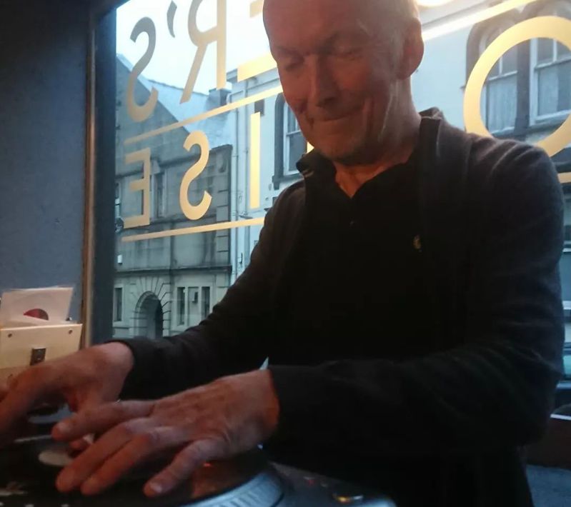 DJing at Tapsters
