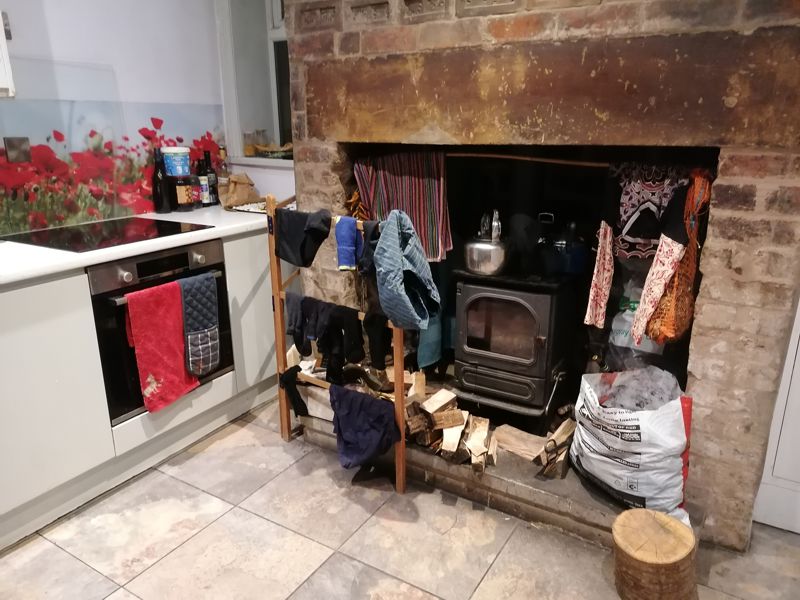 Stove in the kitchen