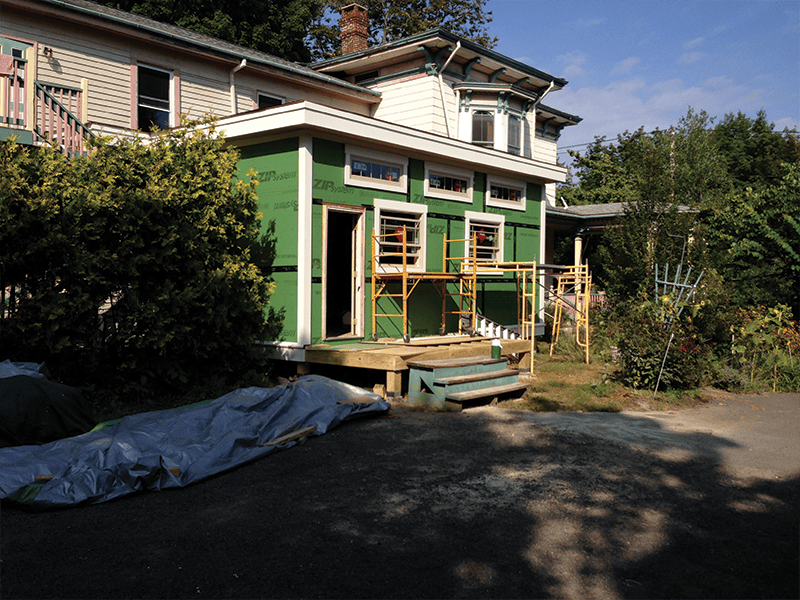 New addition for new kitchen in Amherst, Massachusetts by Hartman Construction Corp