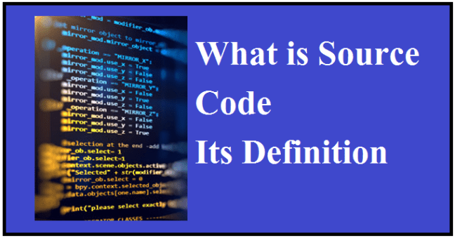 What is source code Its Definition