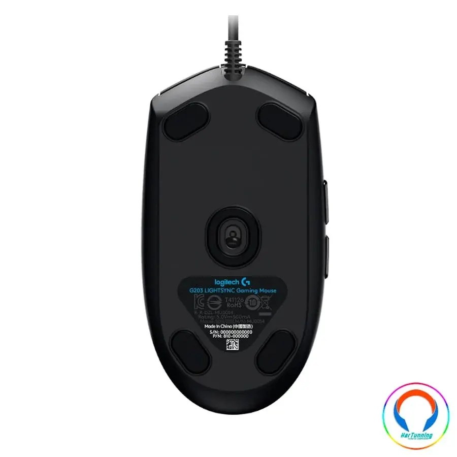 MOUSE GAMER LOGITECH G203 LIGHTSYNC / ALÁMBR...- HarTunning