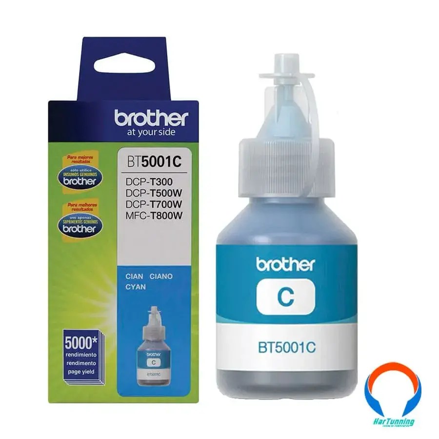 Tinta Brother BT5001C / Cya / Alto Rendimiento / Hasta 5000 Paginas ...