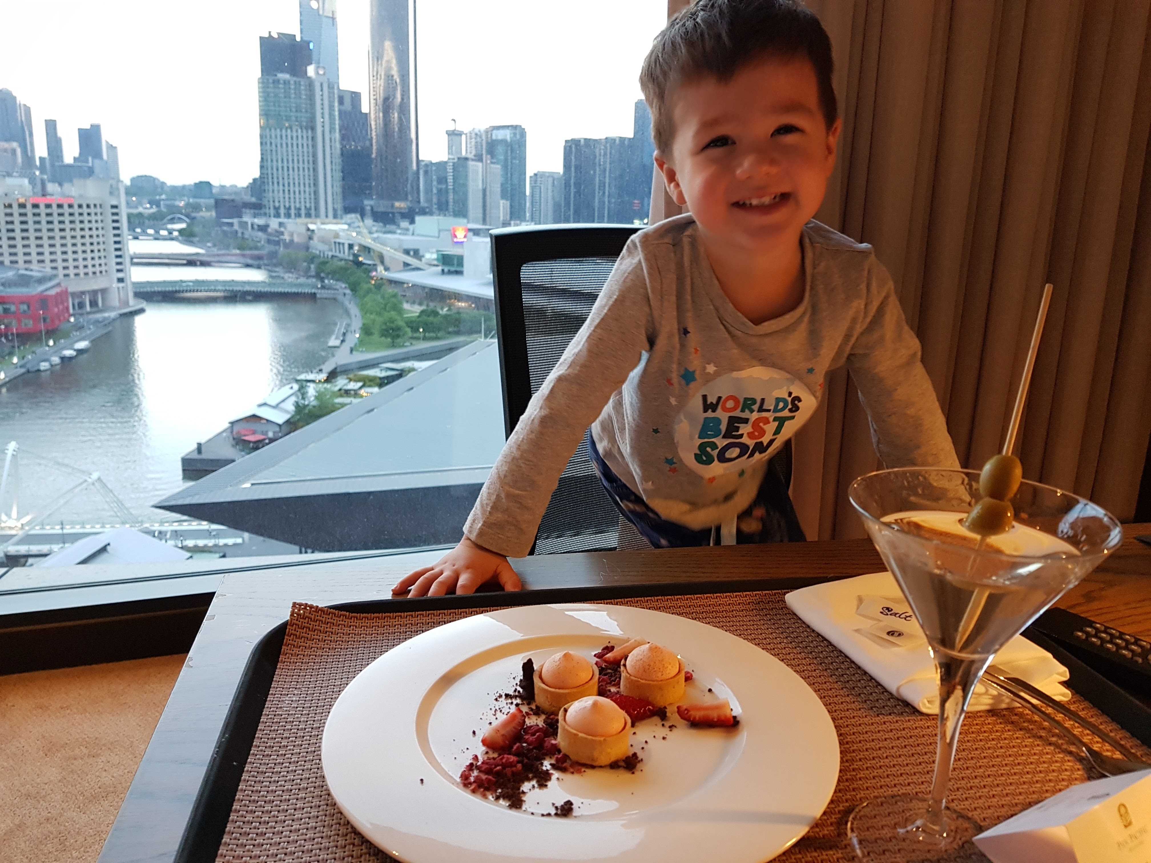 Yummy Cake and Mama's classic Martini :)