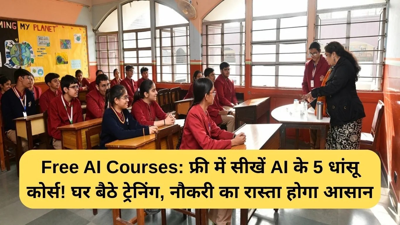 Free AI Courses: फ्री में सीखें AI के 5 धांसू कोर्स! घर बैठे ट्रेनिंग, नौकरी का रास्ता होगा आसान