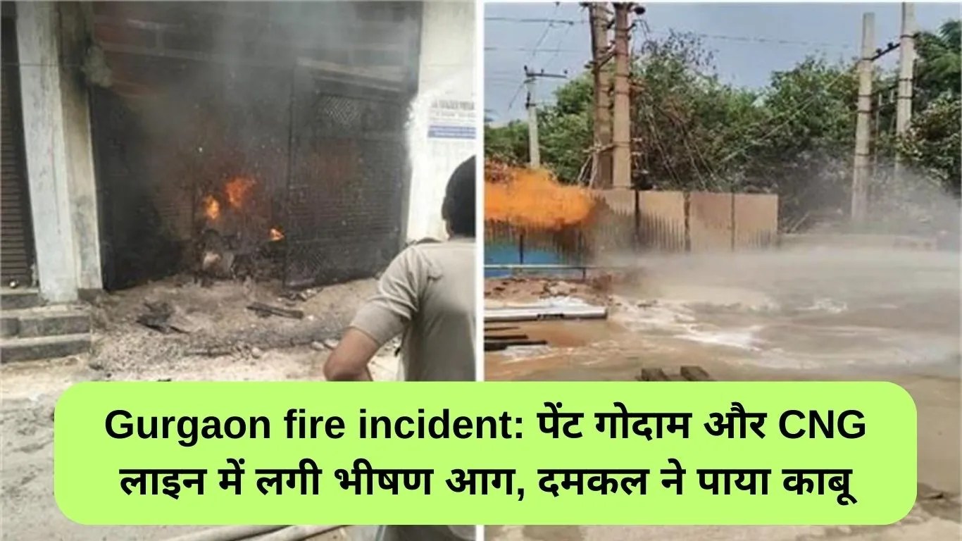 Gurgaon fire incident: पेंट गोदाम और CNG लाइन में लगी भीषण आग, दमकल ने पाया काबू
