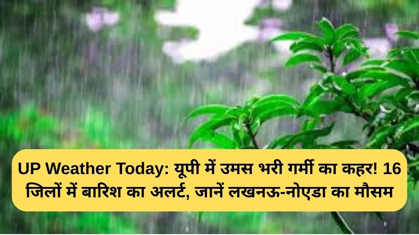 UP Weather Today: यूपी में उमस भरी गर्मी का कहर! 16 जिलों में बारिश का अलर्ट, जानें लखनऊ-नोएडा का मौसम