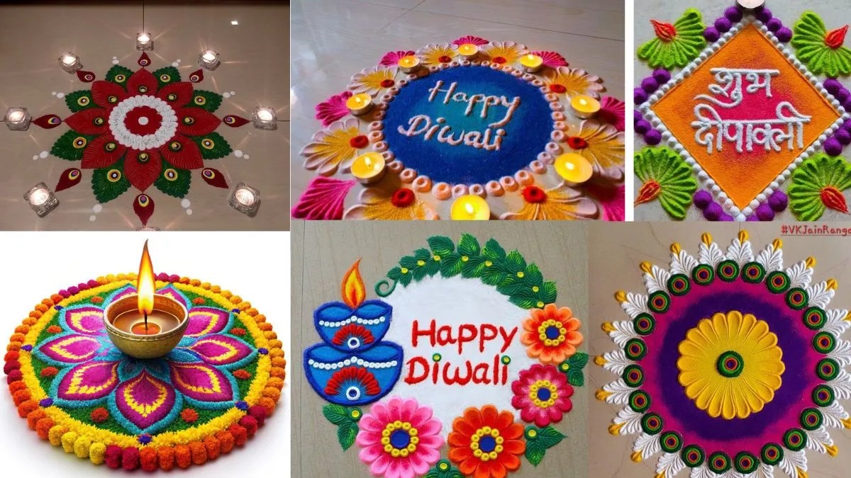 Diwali Rangoli Designs: ये 6 ट्रेंडी रंगोली डिजाइन्स बनाएंगे आपके घर को और खास, अभी देखें!