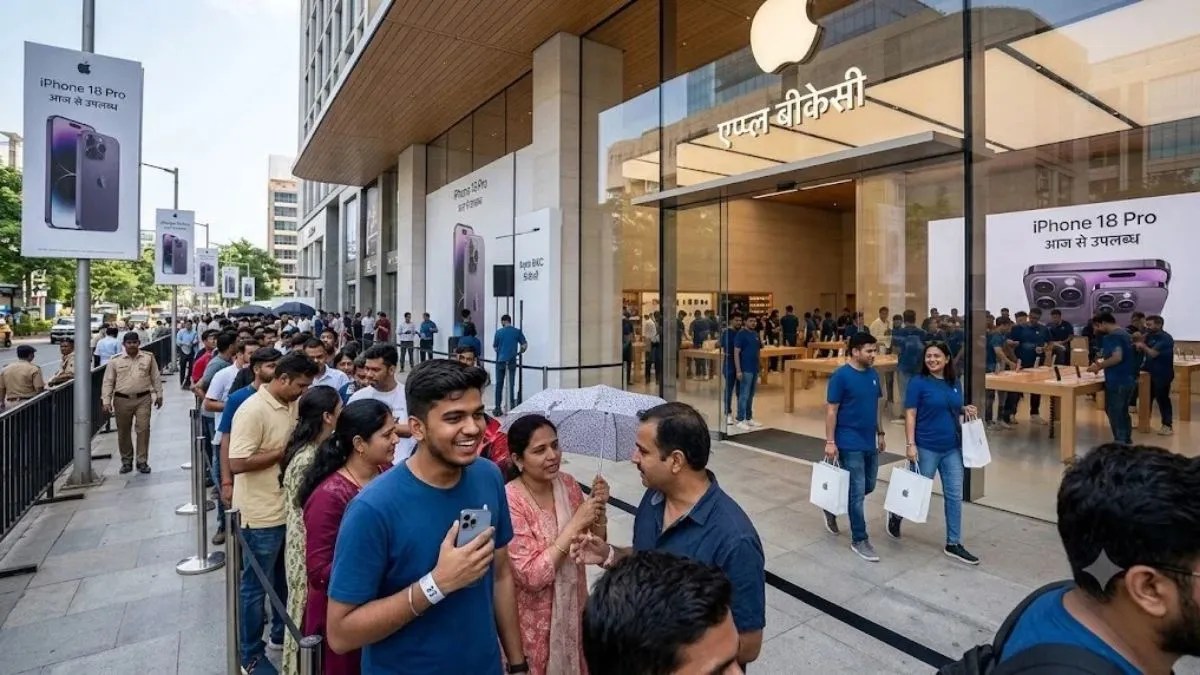 Blinkit पर मिल रहा iPhone 18 Pro, Apple Store पर भारी भीड़, जानें iPhone 18 Pro का पूरा गणित | why-people-queue-at-apple-store-despite-iphone-18-pro-on-blinkit-zepto