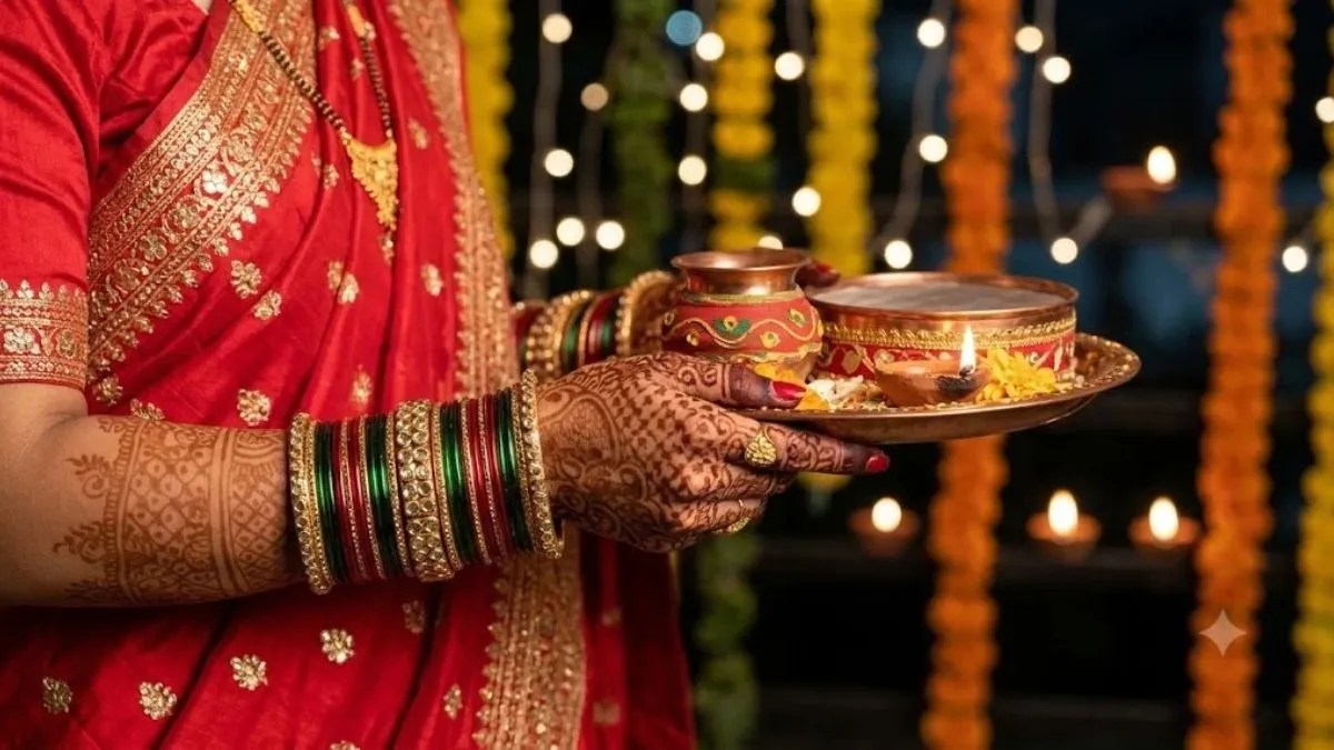 करवा चौथ पर चूड़ियां पहनते समय न करें ये गलती, मेष से मीन तक जानें अपनी राशि का शुभ रंग | karwa-chauth-bangles-color-rules-and-zodiac-sign-guide-hindi