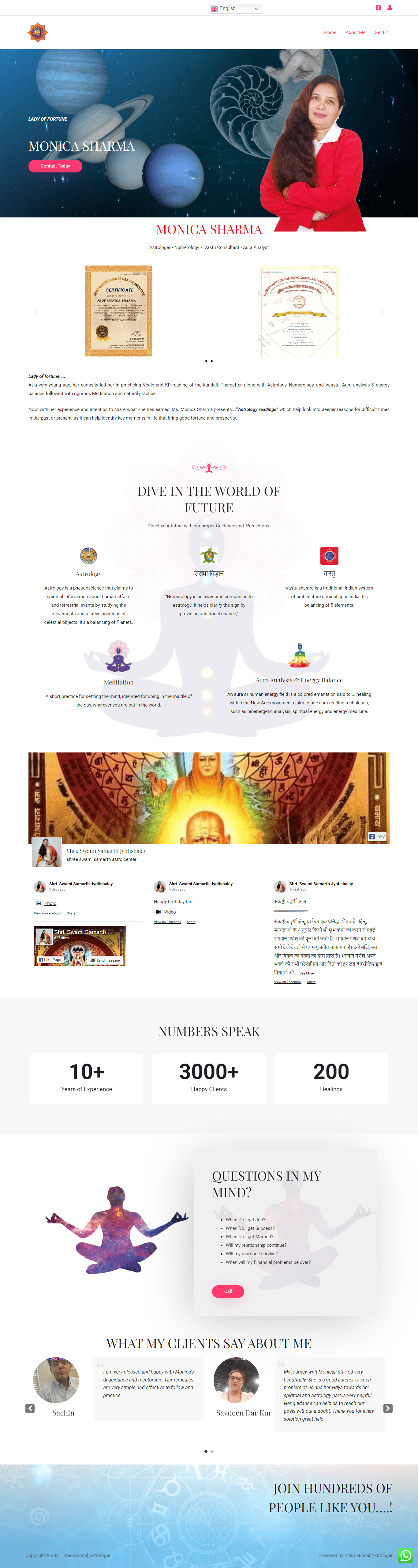 monica astro website