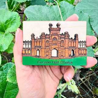 Wooden Curzon Hall Fridge Magnets