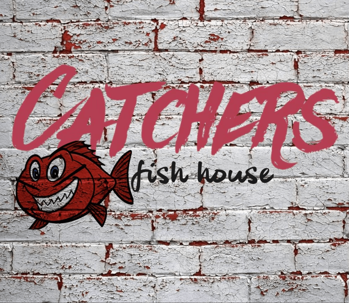 catchers fish house logo image