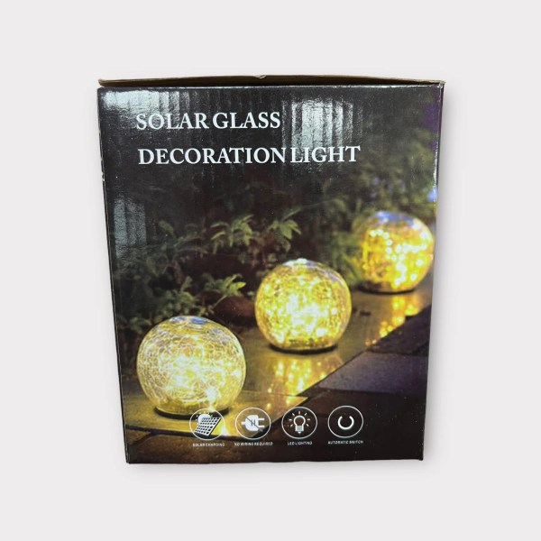 SOLAR GLASS DECORATION LIGHT