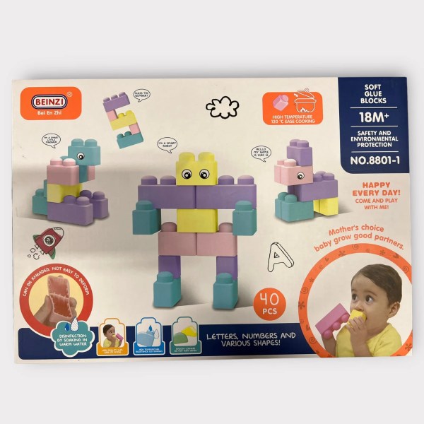 KLOCKI FOR CHILDREN 40 PCS