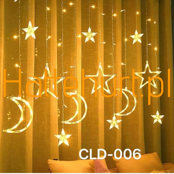 ŚWIĄTECZNE LAMPKI DEKORACYJNE 120 LED CIEPŁY BIEL 6 SZT