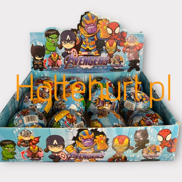 KULA Z FIGURKA AVENGERS 12 SZT