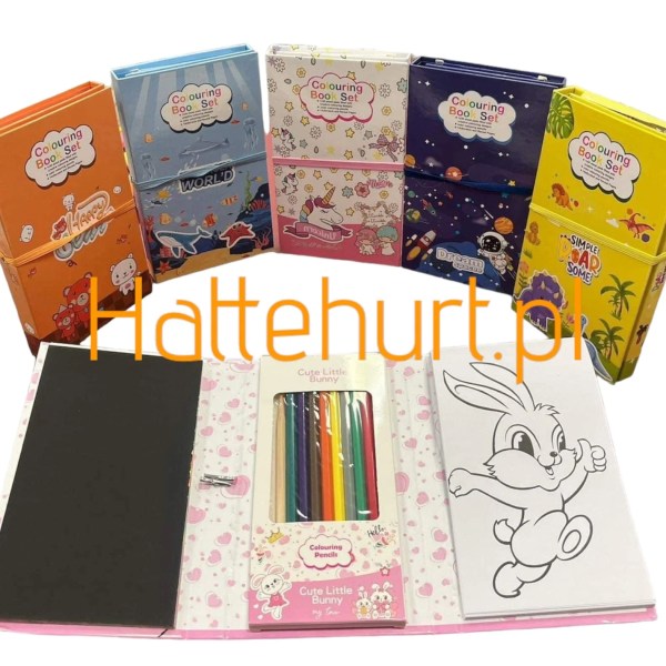 COLOURING BOOK SET 12 SZT