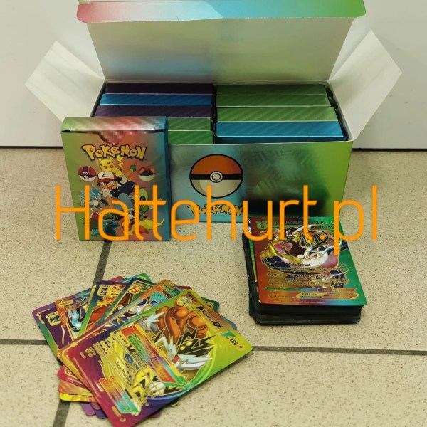 KARTY TĘCZOWE  POKEMON 55 PCS 10 SZT