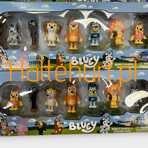 ZESTAW 7 PCS FIGURKI BLUEY 6  SZT