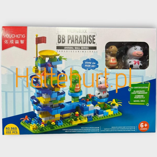 ZABAWKI KLOCKI BB PARADISE 222PCS  6 SZT