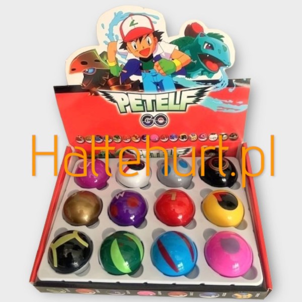 ZESTAW POKEMON 12 SZT POKEBALL + 12 SZT FIGUREK