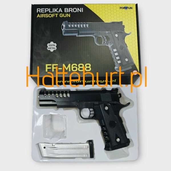 ZABAWKI PISTOL METALOWY  FF-M688   6 SZT