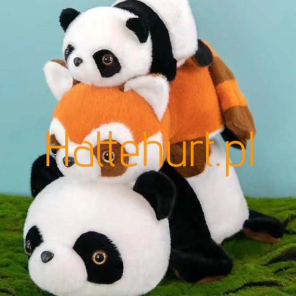 ZABAWKI  MASKOTKI PANDA MIX KOLOR   30 CM   6 SZT