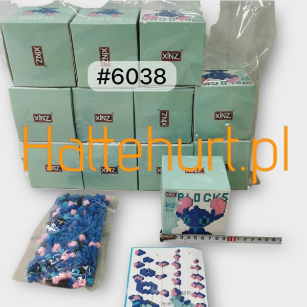 ZABAWKI KLOCKI 3D STITCH  12 SZT