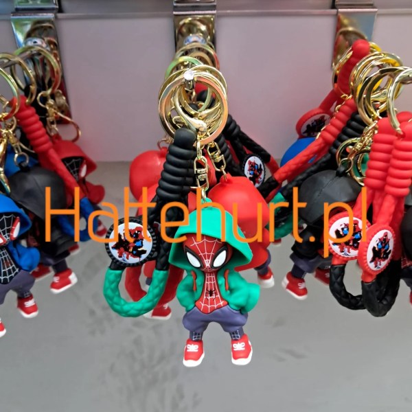 BRELOKI GUMOWE SPIDERMAN   24 SZT