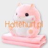 MASKOTKI CHOMIK Z KOCEM  45 CM  6 SZT