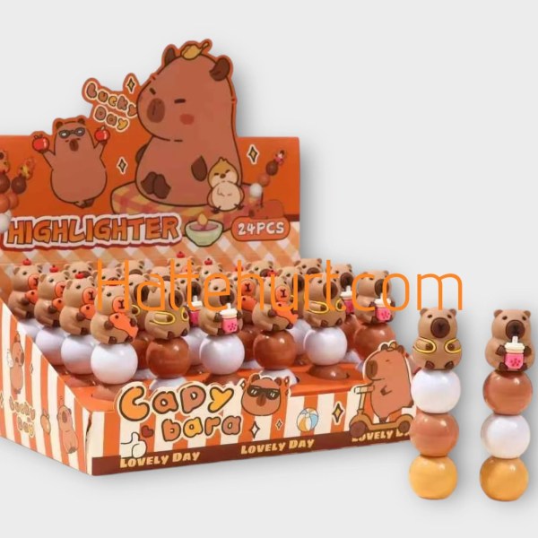 DŁUGOPISY CUTE KAPIBARA  DLA DZIECI 24 SZT