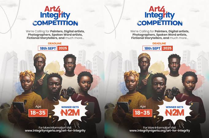 Art4Integrity Competition 2025 ( Up To ₦2 million Cash Prize)