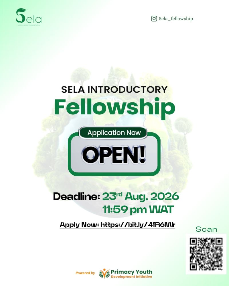 SELA Introductory Fellowship program for Africa  | Fully Online