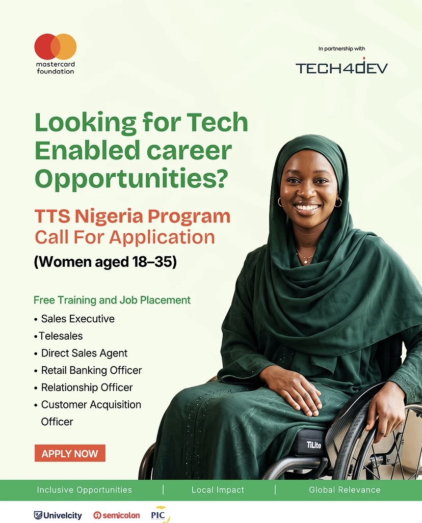 Call For Applications: TTS Nigeria Program 2026 For Young Women