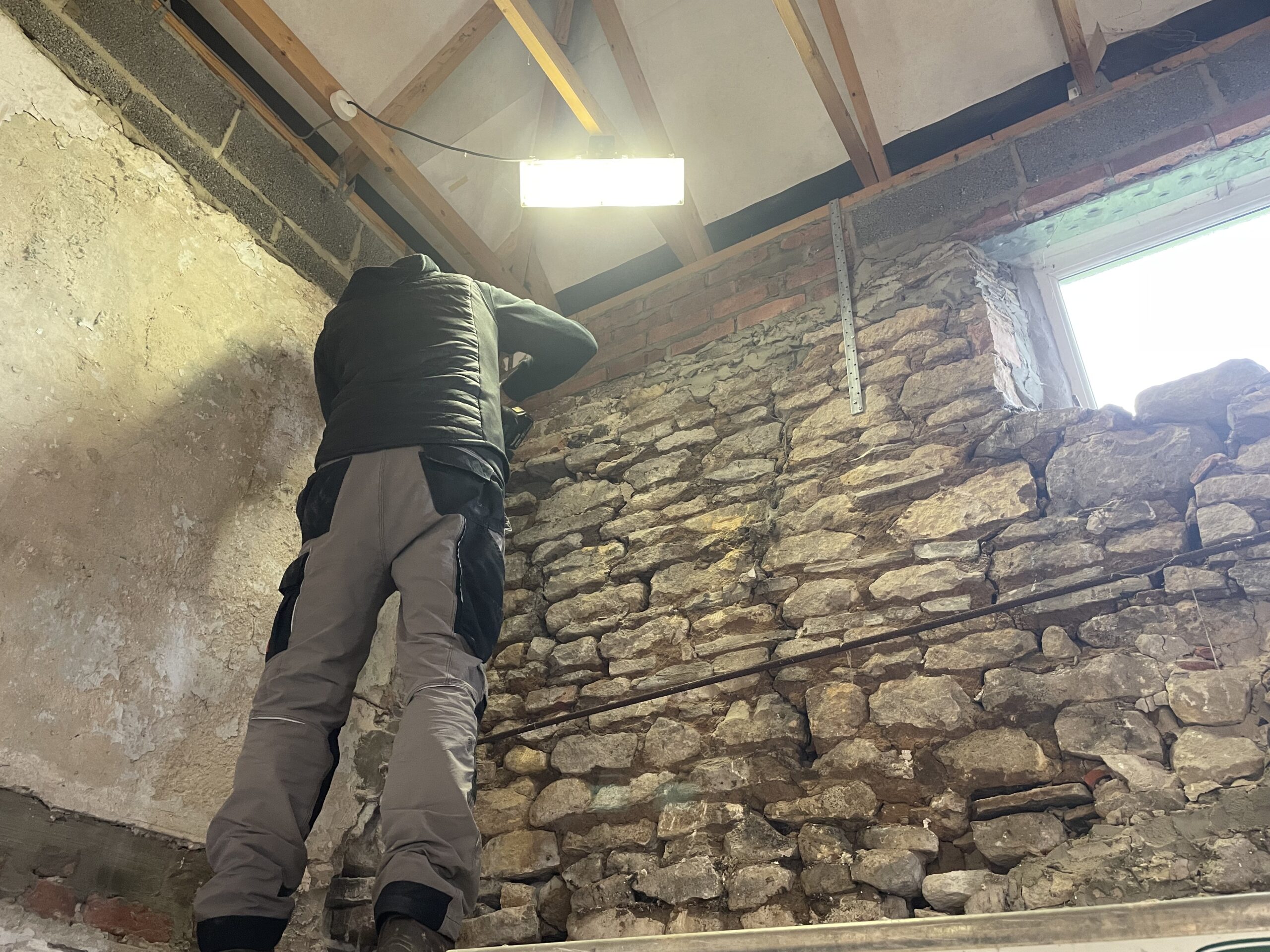 renovating old stone walls