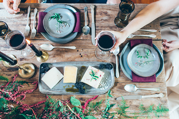 A stylish diy dinner date at home