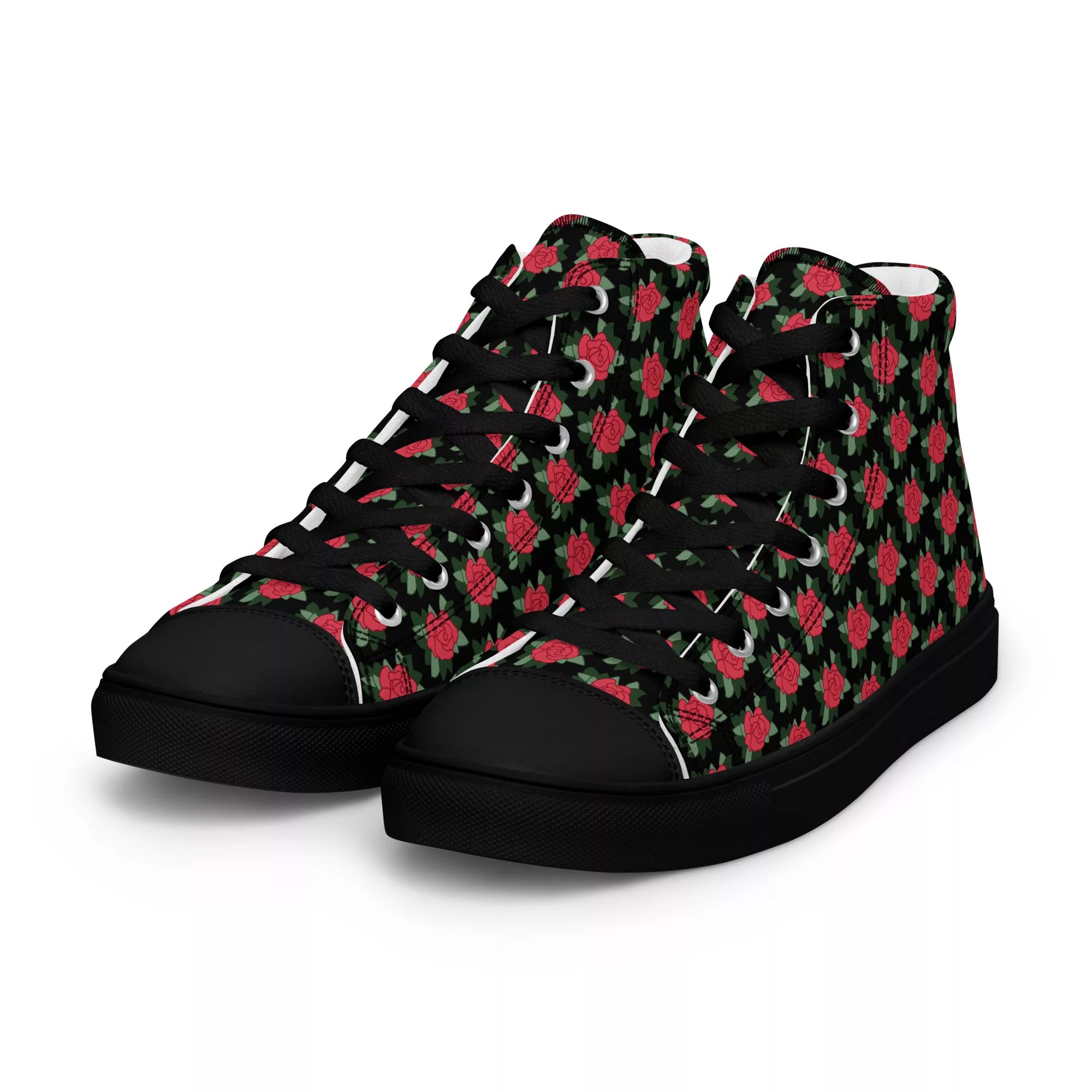 Roses high Top Canvas Shoes