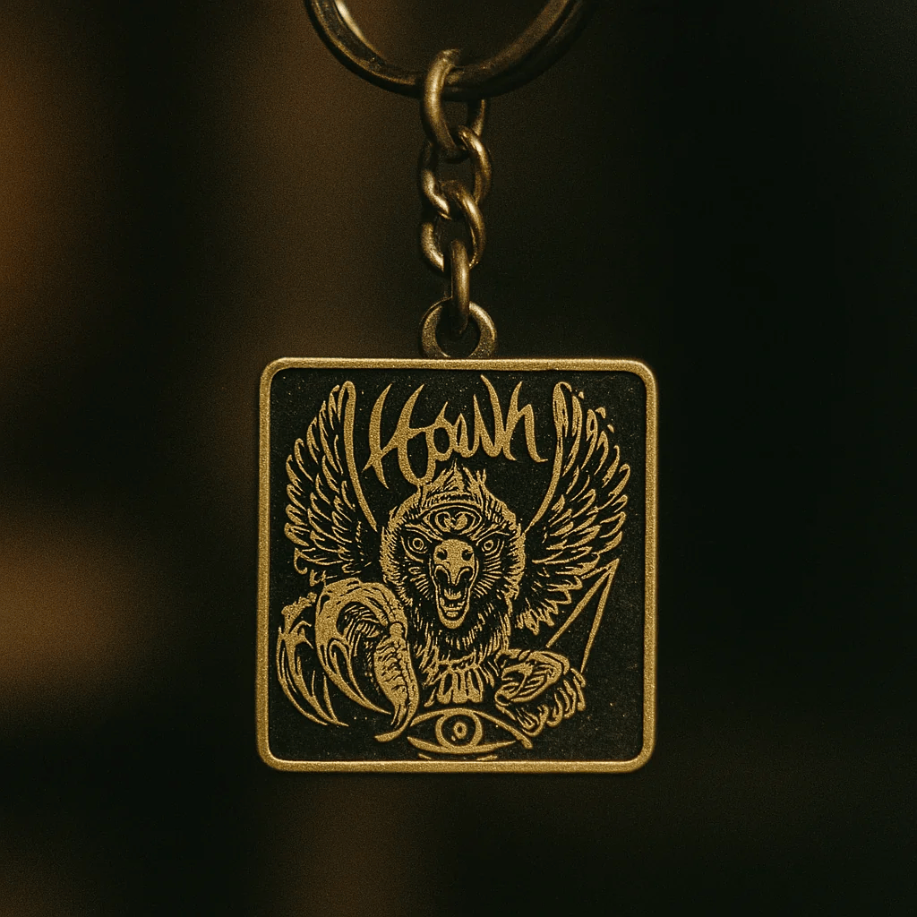 Golden Hawk Keychain